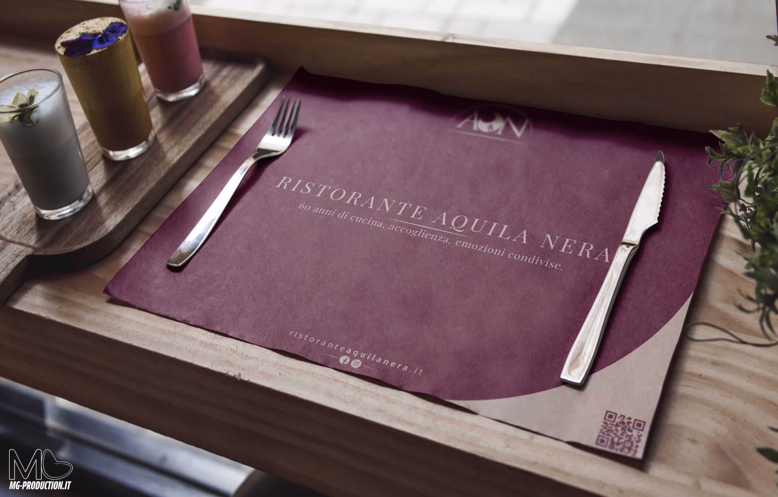 Grafica Tovaglie personalizzate Aquila Nera Genola