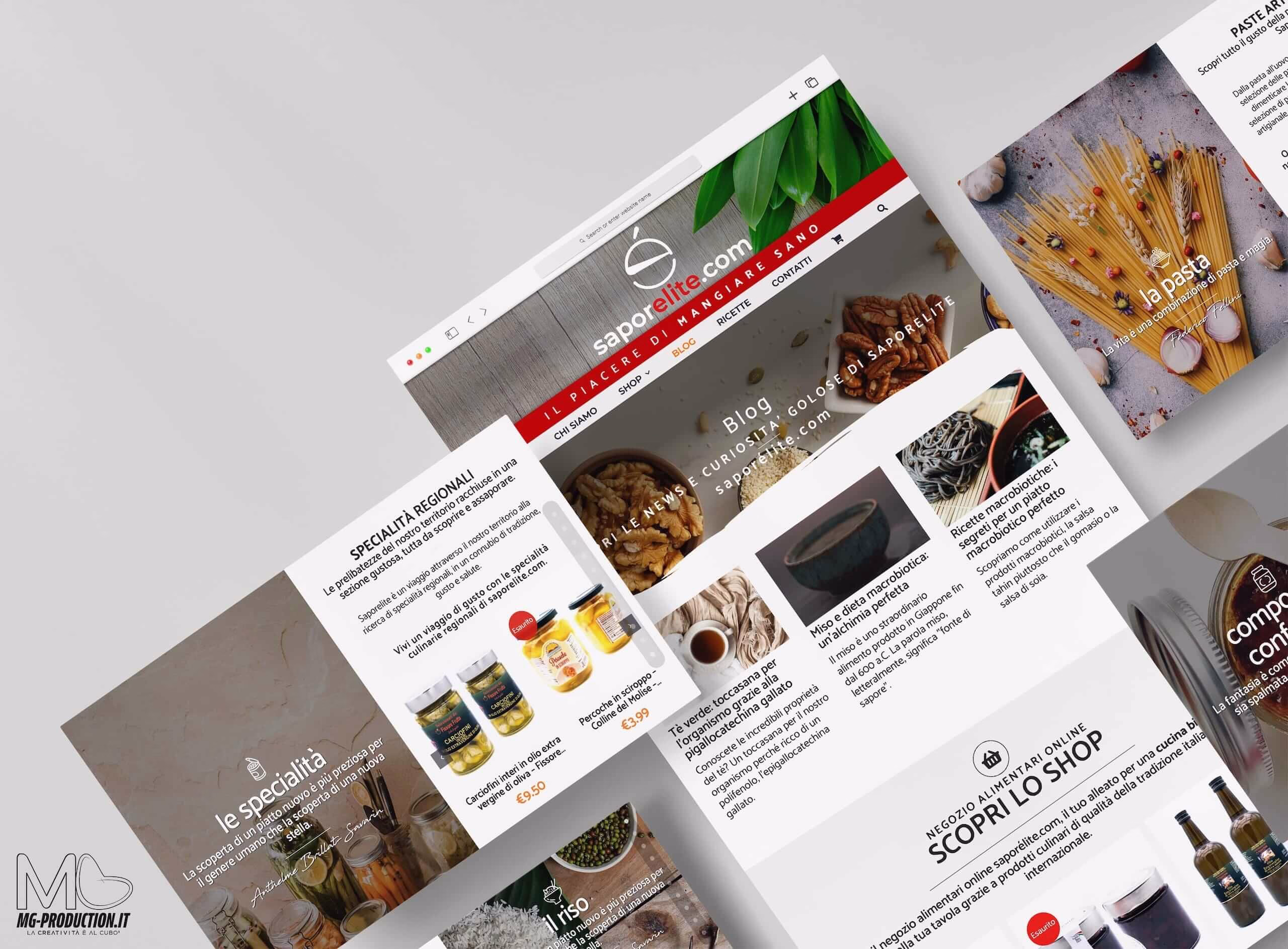 Progettazione Web MG Produciton Creative Lab