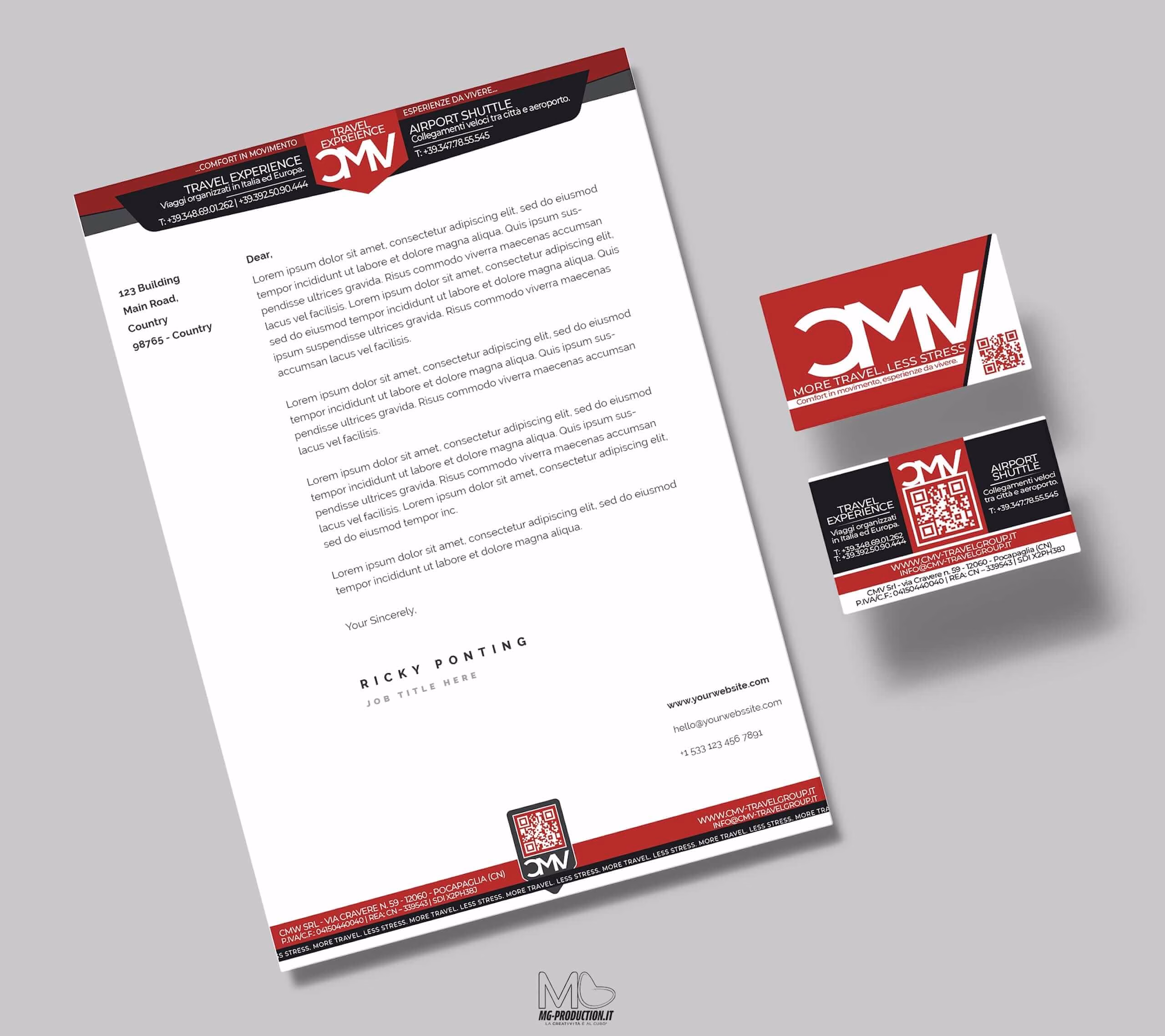 Studio Grafica Busienss Card Immagine Coordinata Aziendale