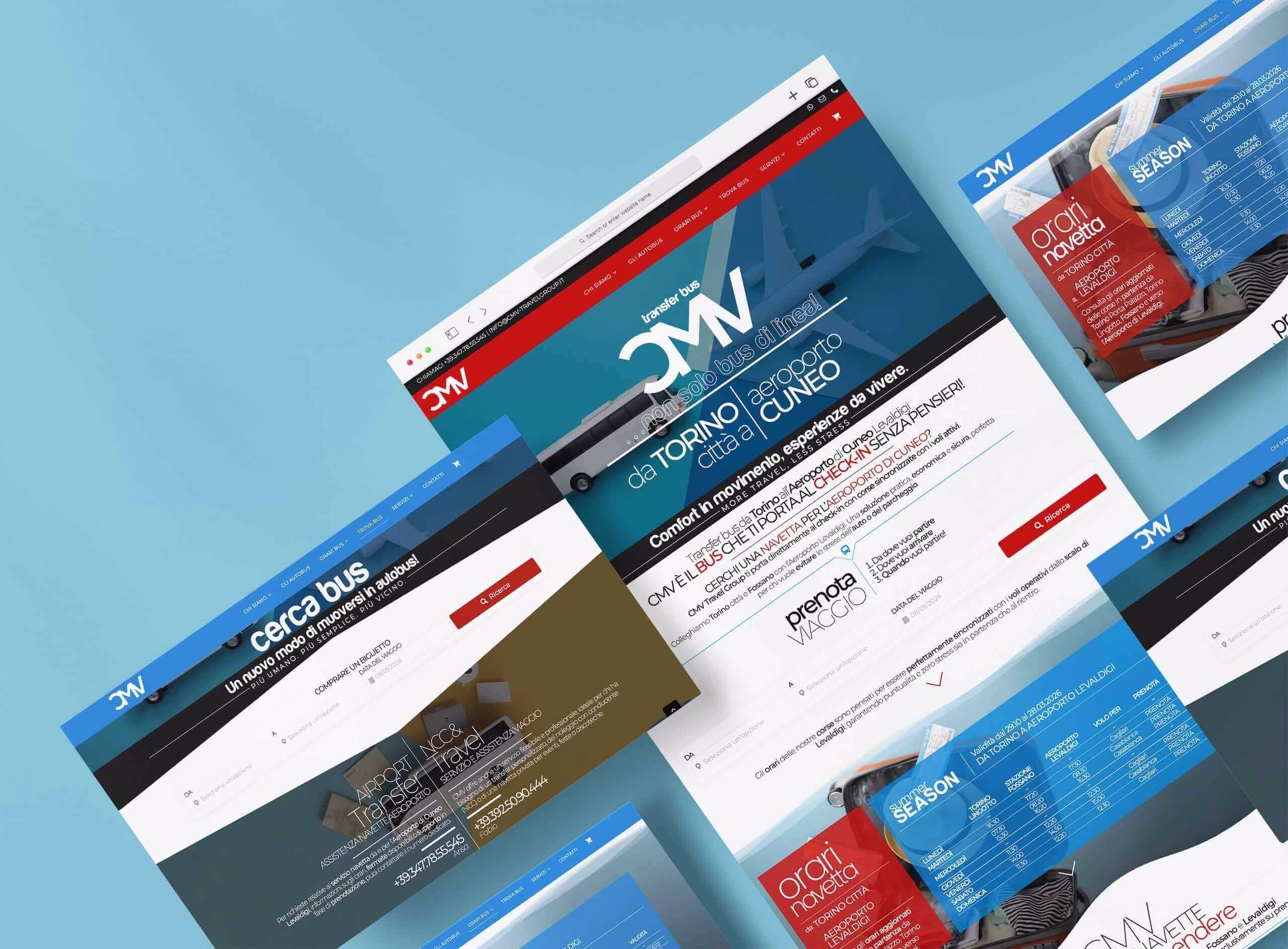 Web design wordpress creative lab MG Production CMV Travel Group MG Production - Agenzia creativa studio design