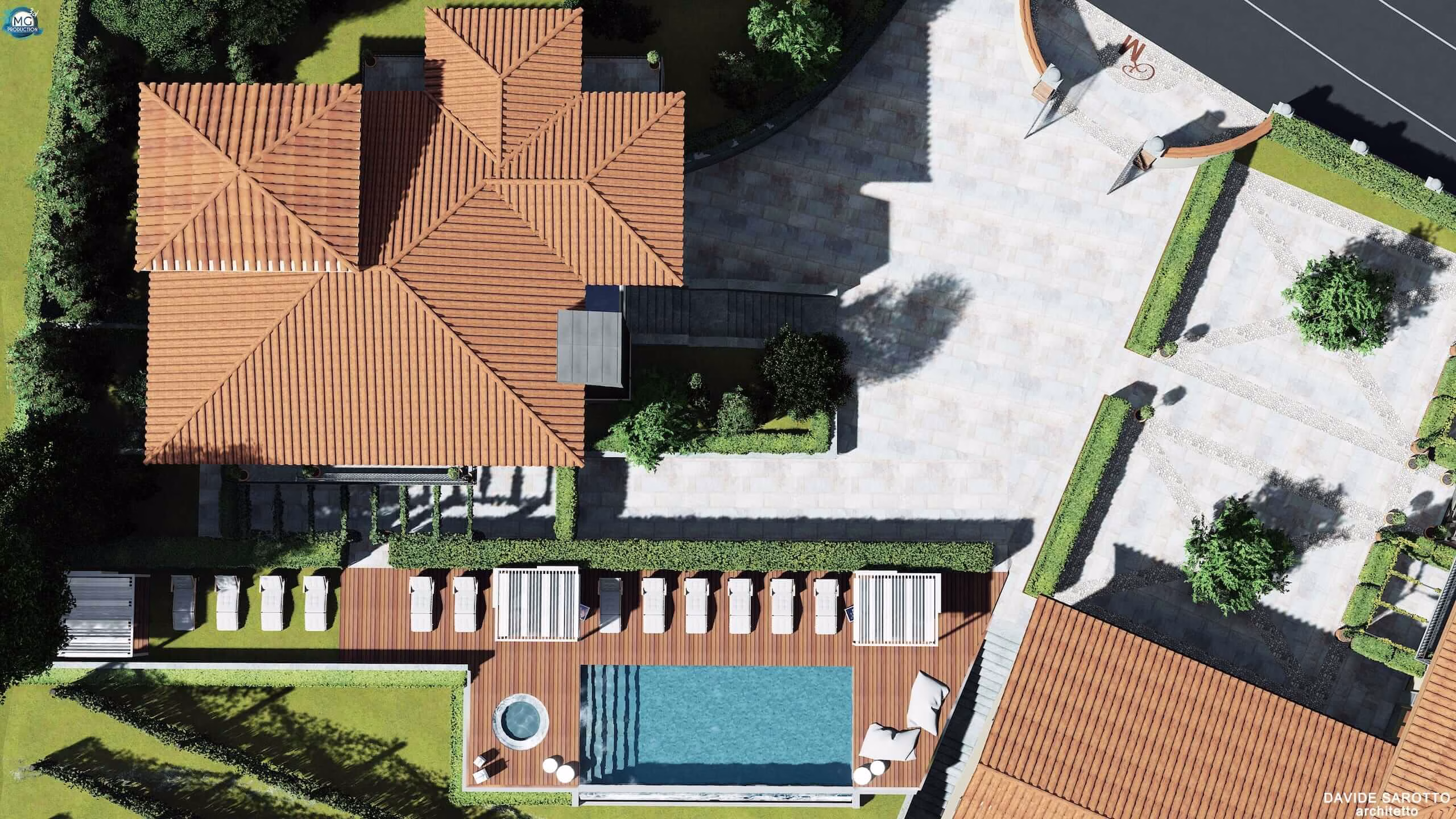 fotoinserimento-villa-paesaggio-langhe-rendering-3d Villa nelle Langhe MG Production - Agenzia creativa studio design