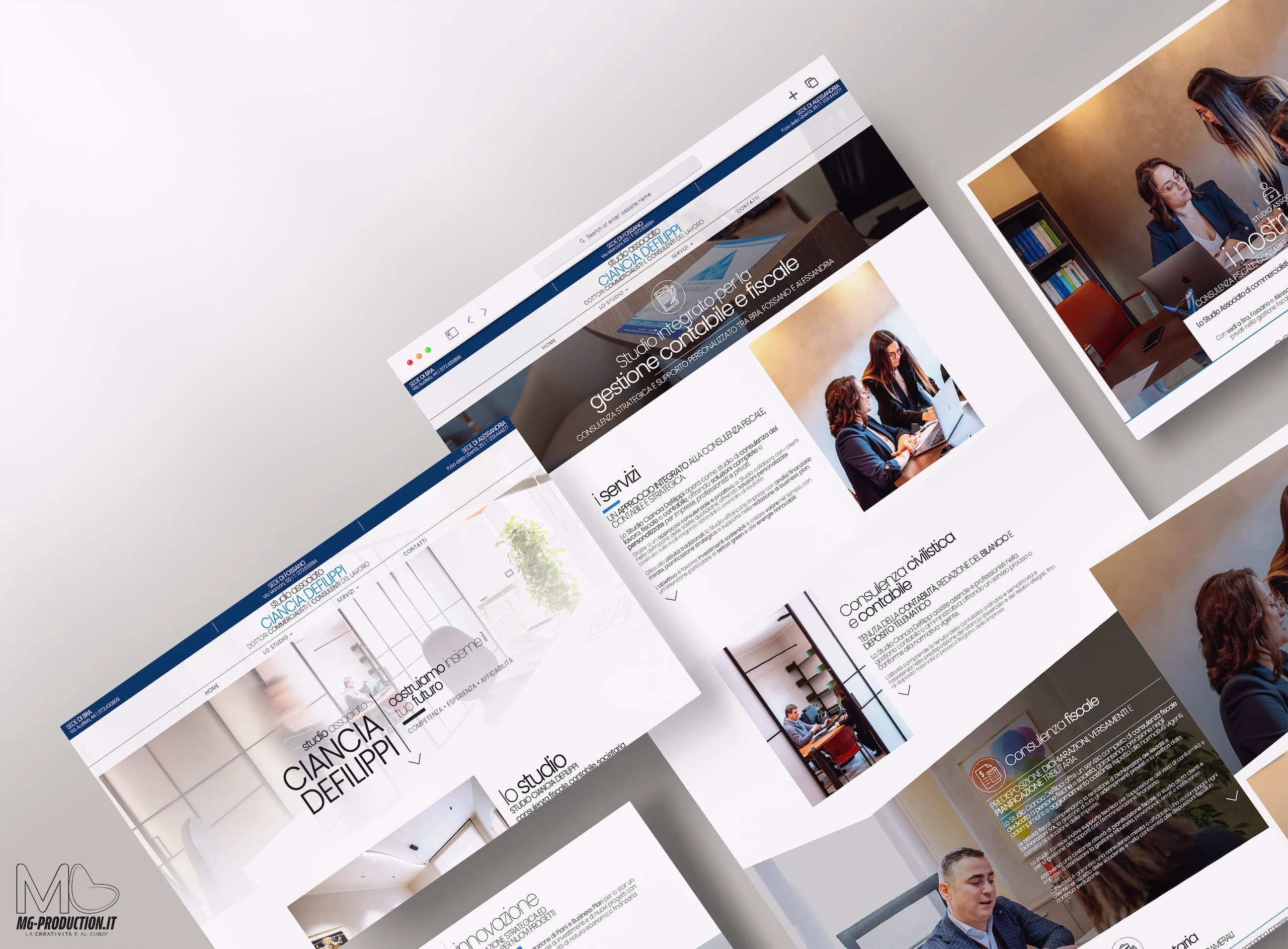 progetto-sito-web-studio-associato-ciancia-defilippi Studio Ciancia Defilippi MG Production - Agenzia creativa studio design