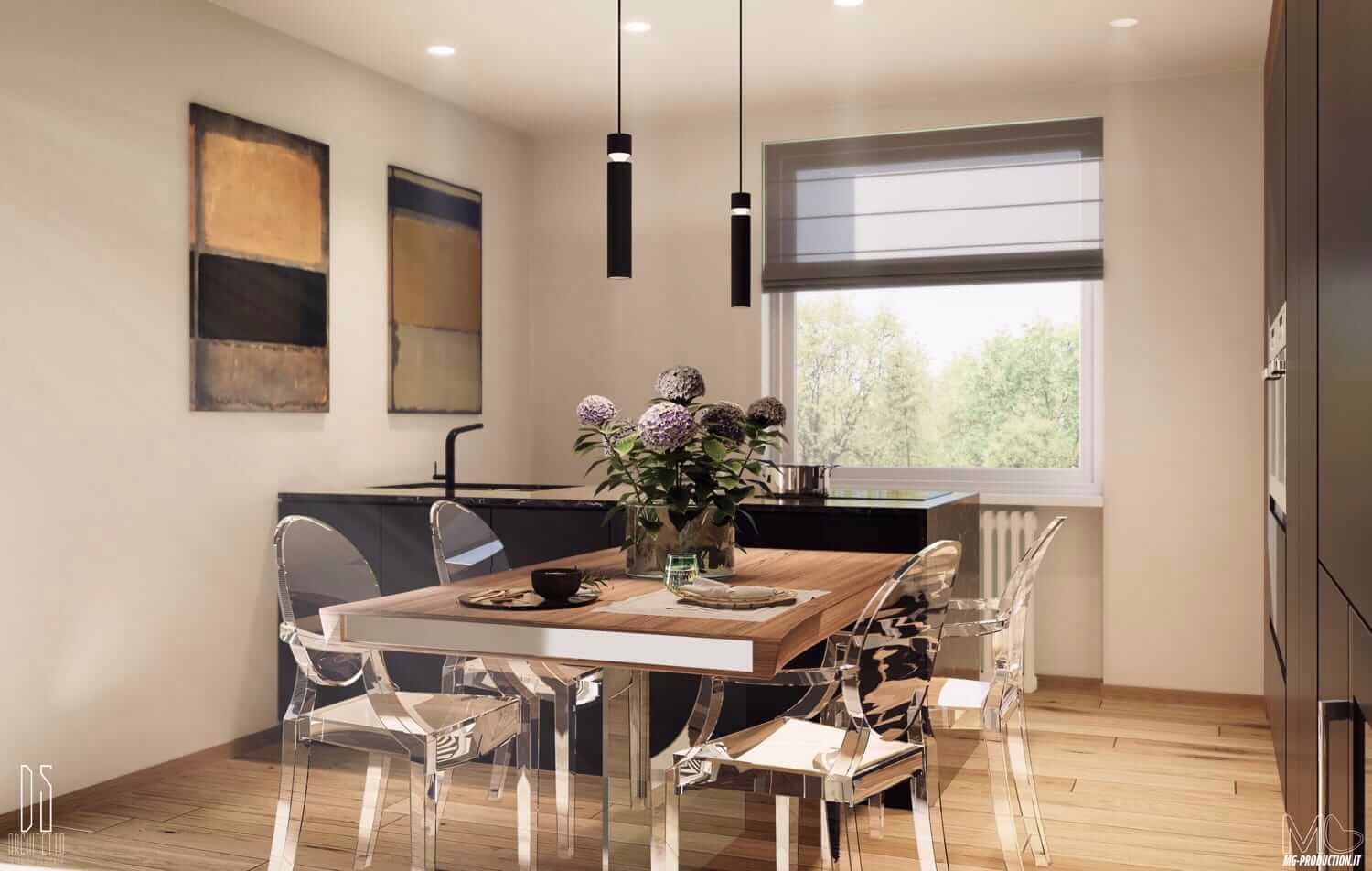 render-3d-cucina-lusso-materiali-pregiati