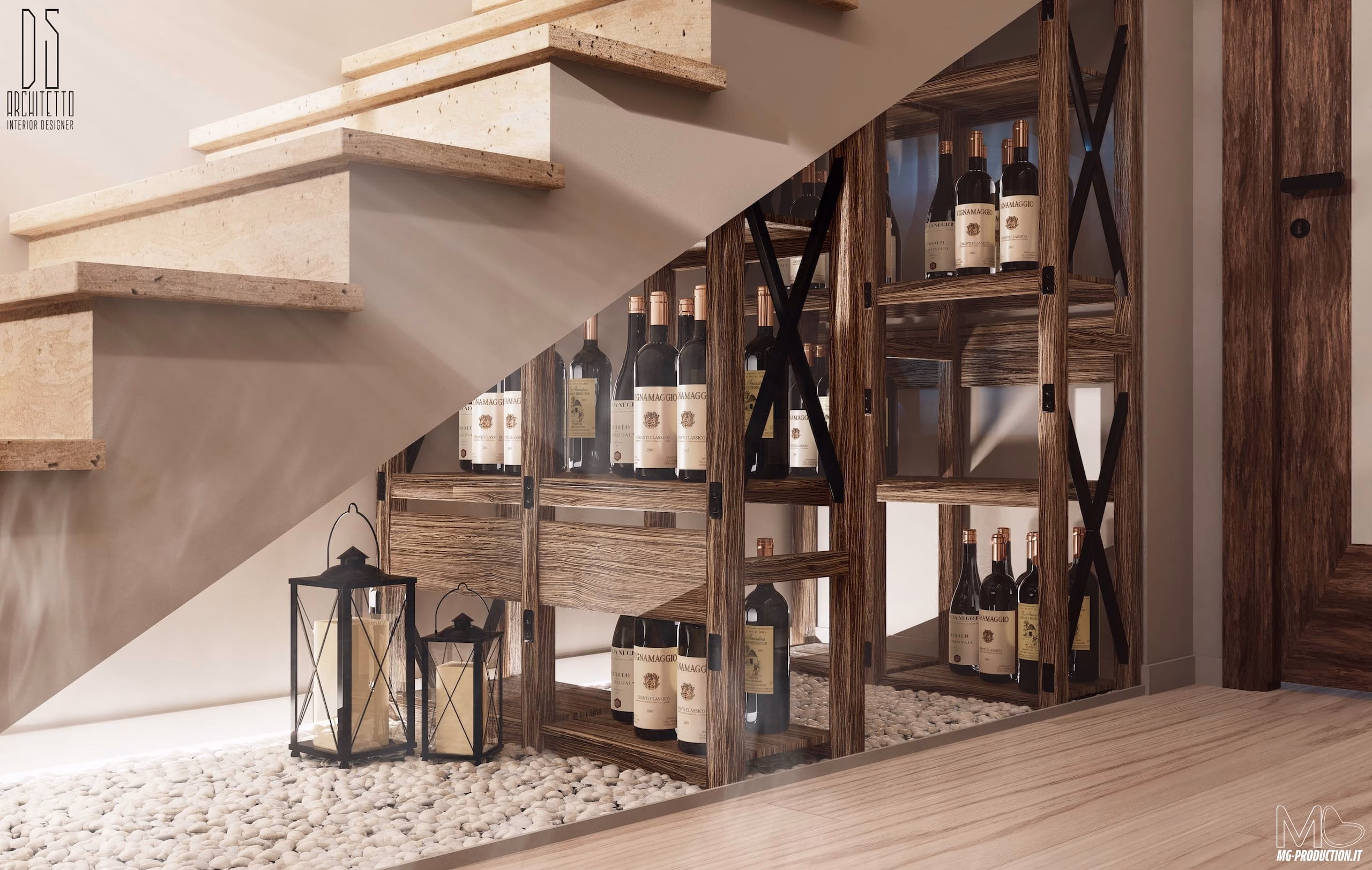 render-interior-design-disimpegno-sottoscala-cantinetta