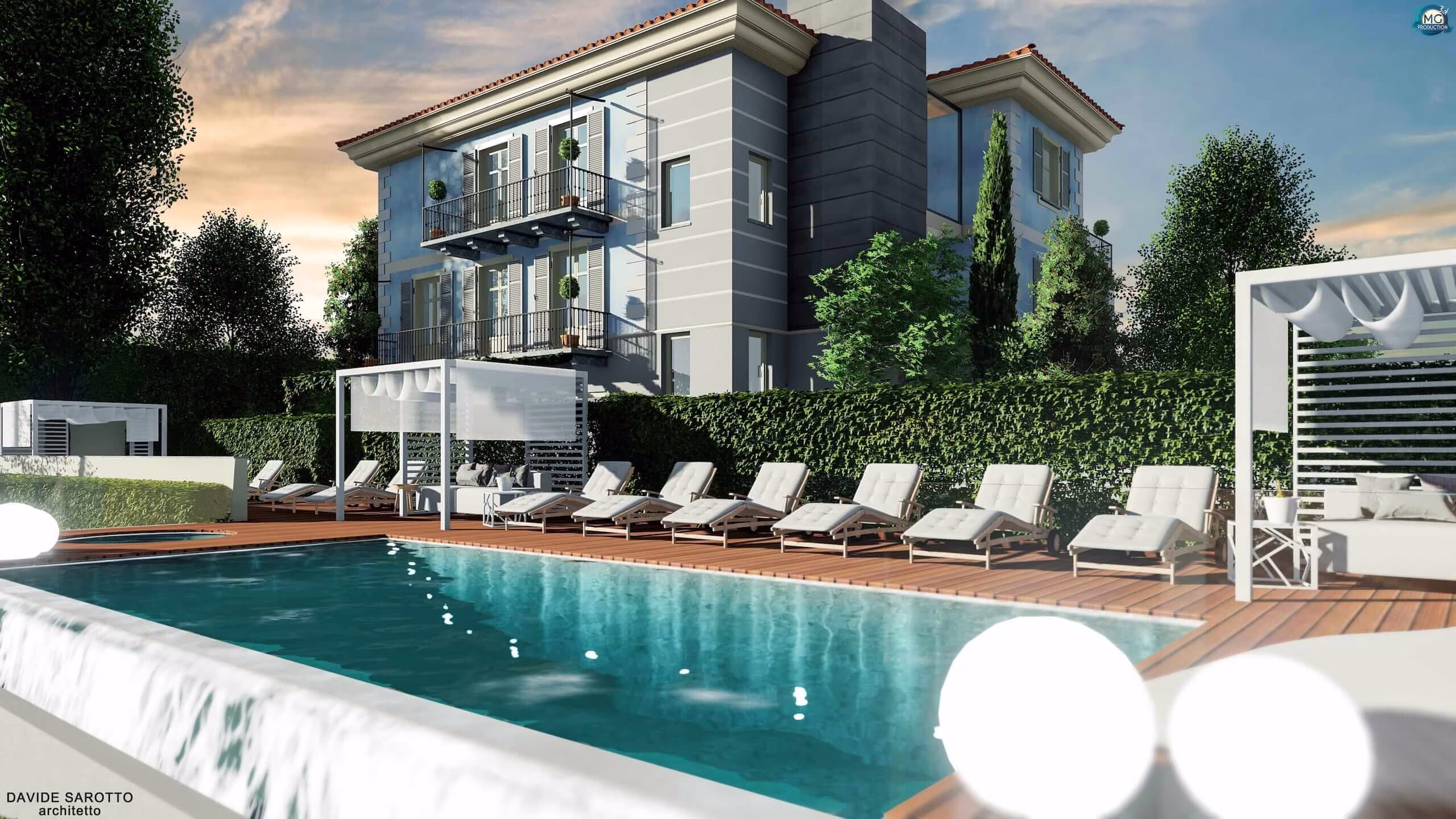 rendering-3d-villa-piscina-area-relax-langhe Villa nelle Langhe