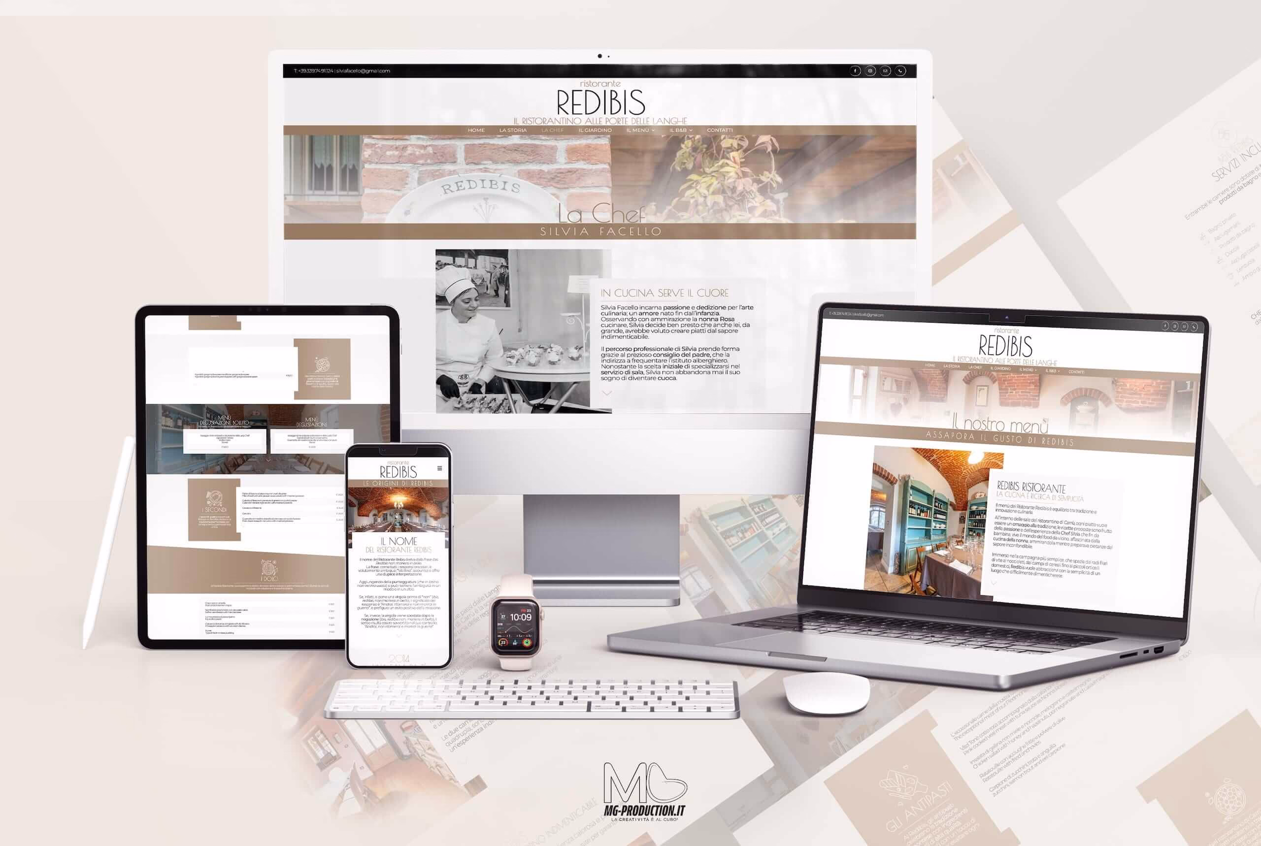 sito-web-ristorante-redibis-desktop Ristorante Redibis MG Production - Agenzia creativa studio design
